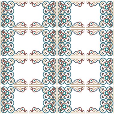 soyut etnik süslemenin pürüzsüz örüntüsü