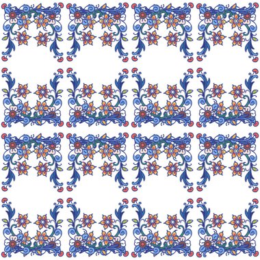 Mandalalarla kusursuz desen. vektör illüstrasyonu.