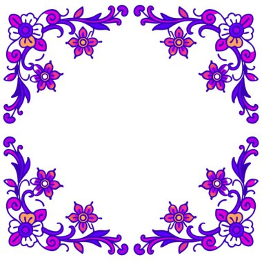 çerçeve çiçek ve yaprakları