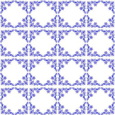 Beyaz çiçeklerle kusursuz desen