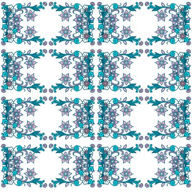 soyut süslemeli vektörsüz desen