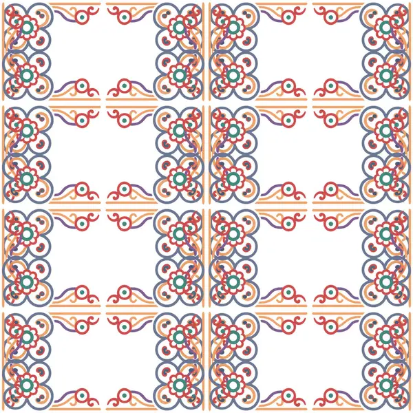 Vektör kusursuz desen. Renkli etnik süs