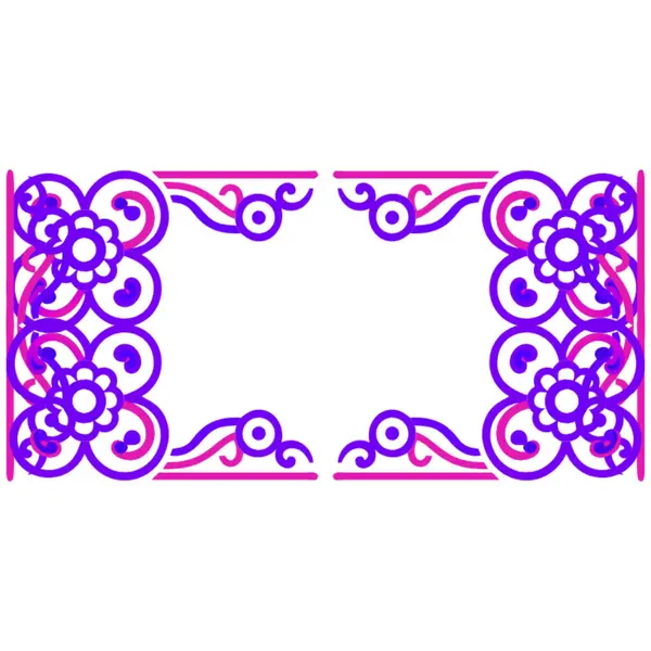 Çiçek süslemesinin vektör çizimi