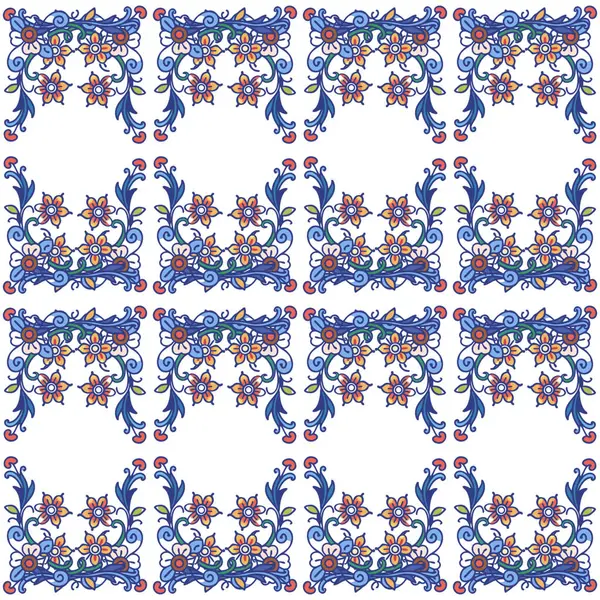 Mandalalarla kusursuz desen. vektör illüstrasyonu.