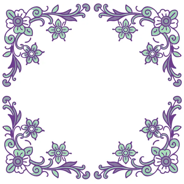 Çiçeksel vektör çerçevesi. vektör illüstrasyonu.