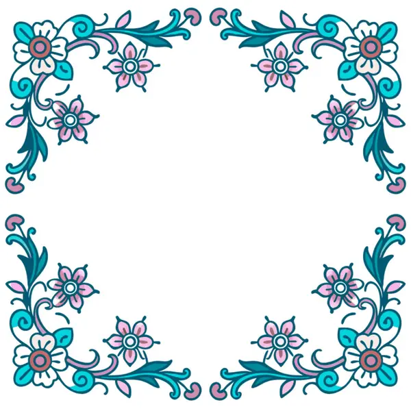 Vektör çiçek süsü. el çizimi