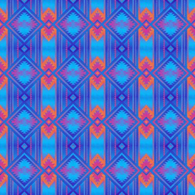 Etnik model. soyut kaleydoskop kumaş tasarımı.