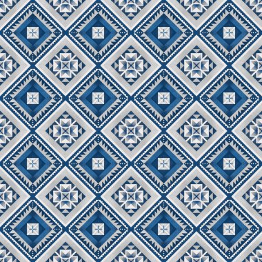 desenli mavi ve gri soyut süslemeli arkaplan