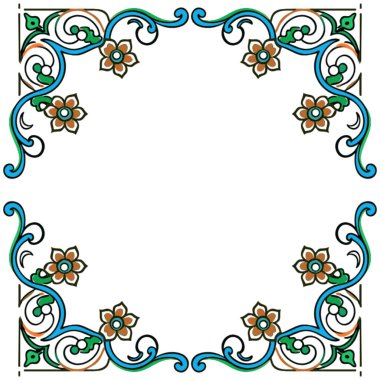 Dekoratif çiçek süsü, tebrik kartları için vektör illüstrasyonu, davet, kart, pankart, menü, web sayfası, etiket, etiket.