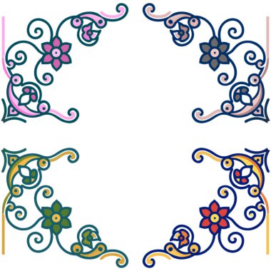 fondo negro con decoración Marcos