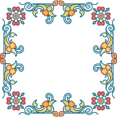 Çiçek deseni, vektör illüstrasyonu