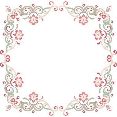 Güllü Vintage çerçeve