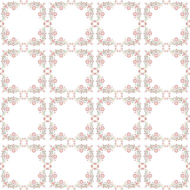 vintage elemanların dikişsiz desen