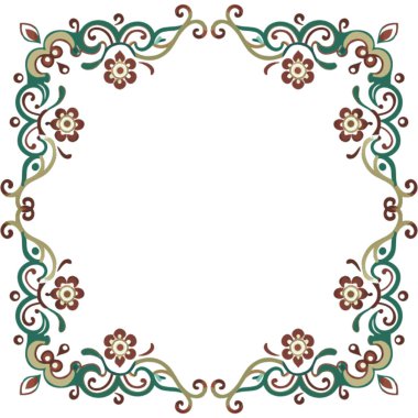 Vektör çiçek süsü. el çizimi resimleme