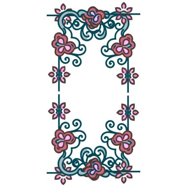 geometrik süsleme biçiminde kusursuz vektör deseni