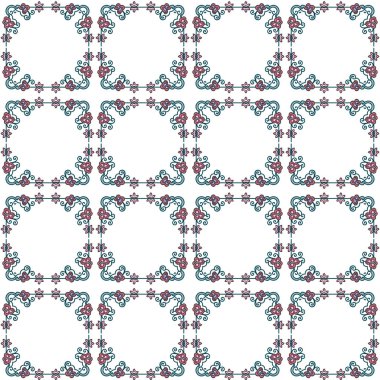 Geometrik süslemeli vektör deseni. Kusursuz tasarım dokusu