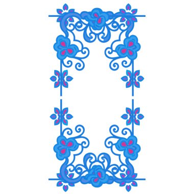 vektör barok çerçeve. Antika tarzı.