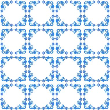 geometrik süsleme biçiminde kusursuz vektör deseni