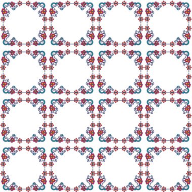 geometrik süsleme biçiminde kusursuz vektör deseni