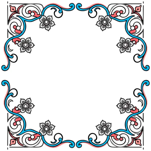 Güzel çiçeklerin vektör çizimi