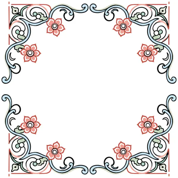 vektör dekoratif çiçek süsü