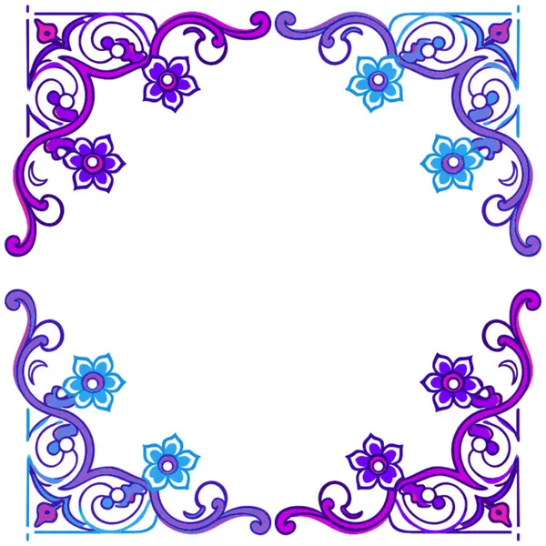 Çiçek süslemesinin vektör illüstrasyonu