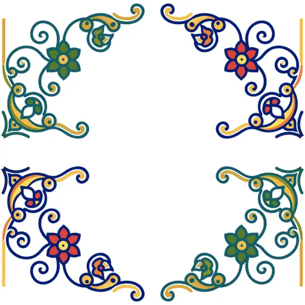 kartpostal için güzel çiçek süsleme vektör çizim