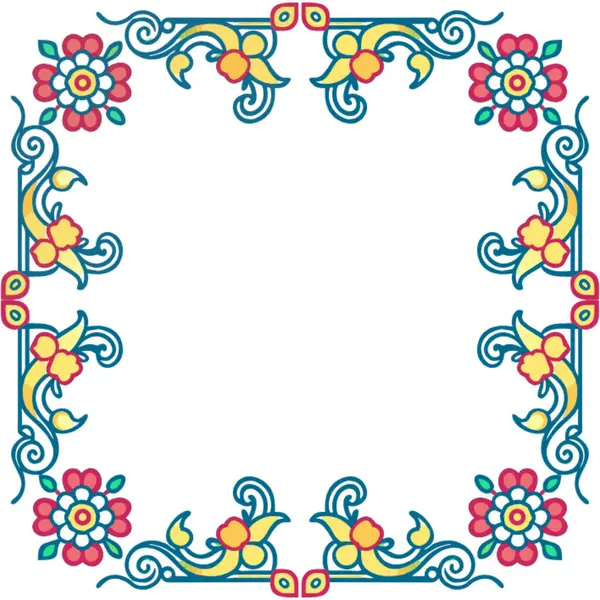 kartpostal için güzel çiçek süsleme vektör çizim