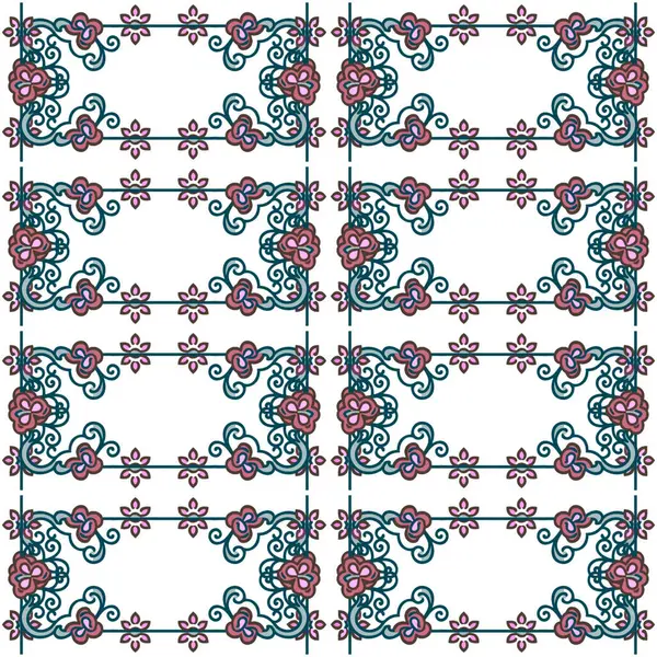 Soyut basit çiçeklerin kusursuz deseni