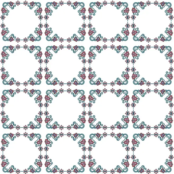 Geometrik süslemeli vektör deseni. Kusursuz tasarım dokusu