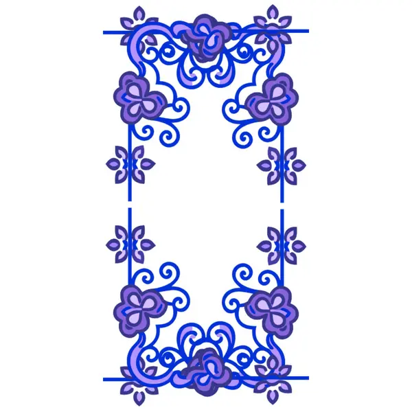 Çiçek süslemesinin vektör çizimi. davet kartı için tasarım ögesi.