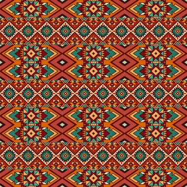 vektör etnik seamless modeli.