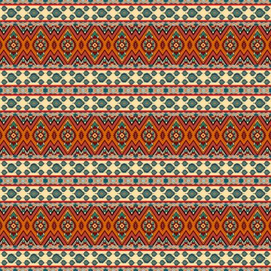 Kusursuz etnik düzen. Vektör illüstrasyonu