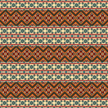 Vektör seamless tribal modeli
