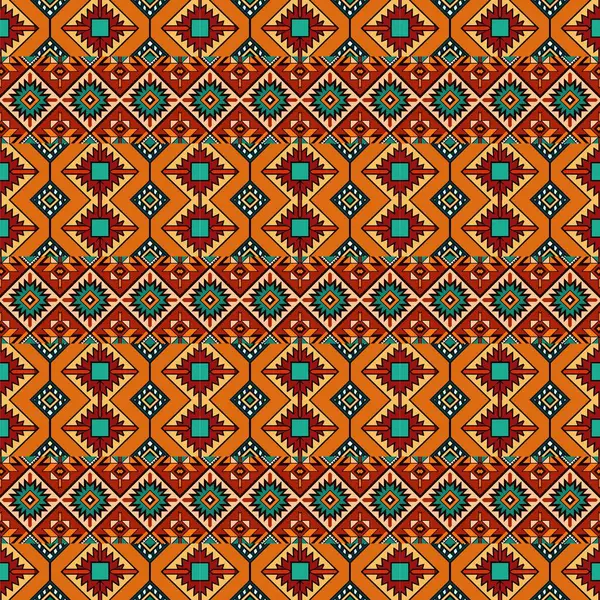 Renkli süslemeli soyut geometrik desen, vektör illüstrasyonu