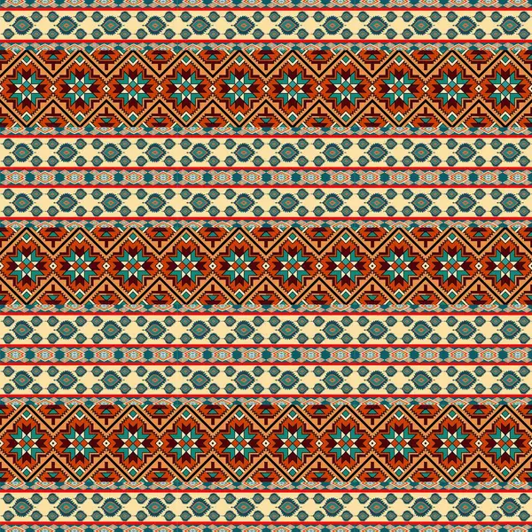 Etnik ve pürüzsüz bir örüntünün vektör çizimi