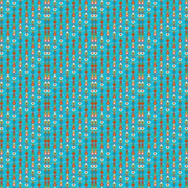 Dekoratif çiçek seamless modeli