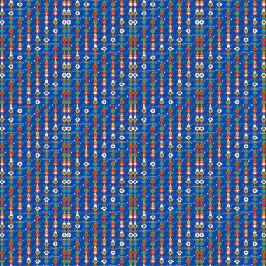 Dikişsiz desen renkli çiçekler