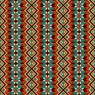 Kusursuz etnik düzen. Vektör illüstrasyonu.