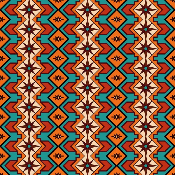 Etnik, pürüzsüz bir model. renkli soyut geometrik vektör çizimi