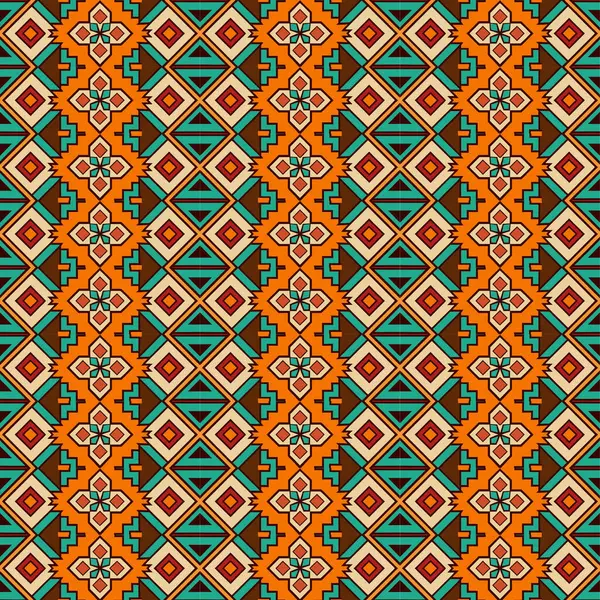 geometrik renkte kusursuz etnik desen