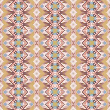 Soyut Dikişsiz renkli desen, vektör çizim