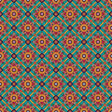 Soyut etnik vektör geometrik arka plan modeli. vektör illüstrasyonu