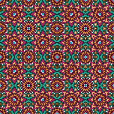 Yeşil arkaplanda elle çizilmiş renksiz çiçekler olan vektörsüz desen.