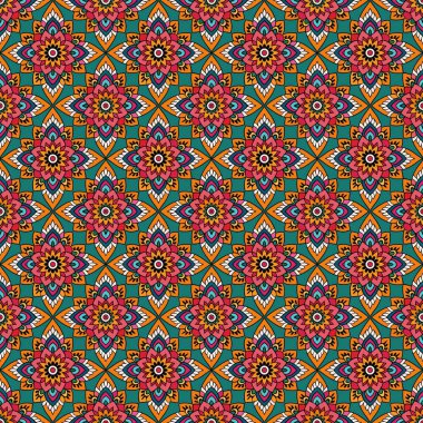 Vektör içindeki geometrik süslemeli kusursuz desen