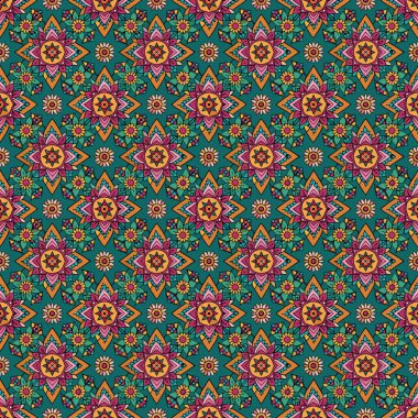 Çiçek stilinde kusursuz soyut desen