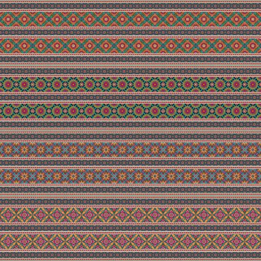 Geleneksel etnik nakış vektör tasarımı