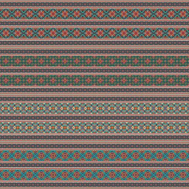 Geometrik şekilli etnik desen