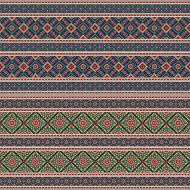 Etnik çiçek desenleri