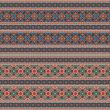 Geleneksel etnik süslemeli kusursuz geometrik desen. vektör illüstrasyonu